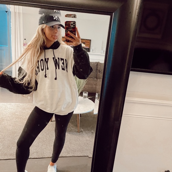 Brandy Melville Tops - BRANDY MELLVILLE RARE oversized hoodie